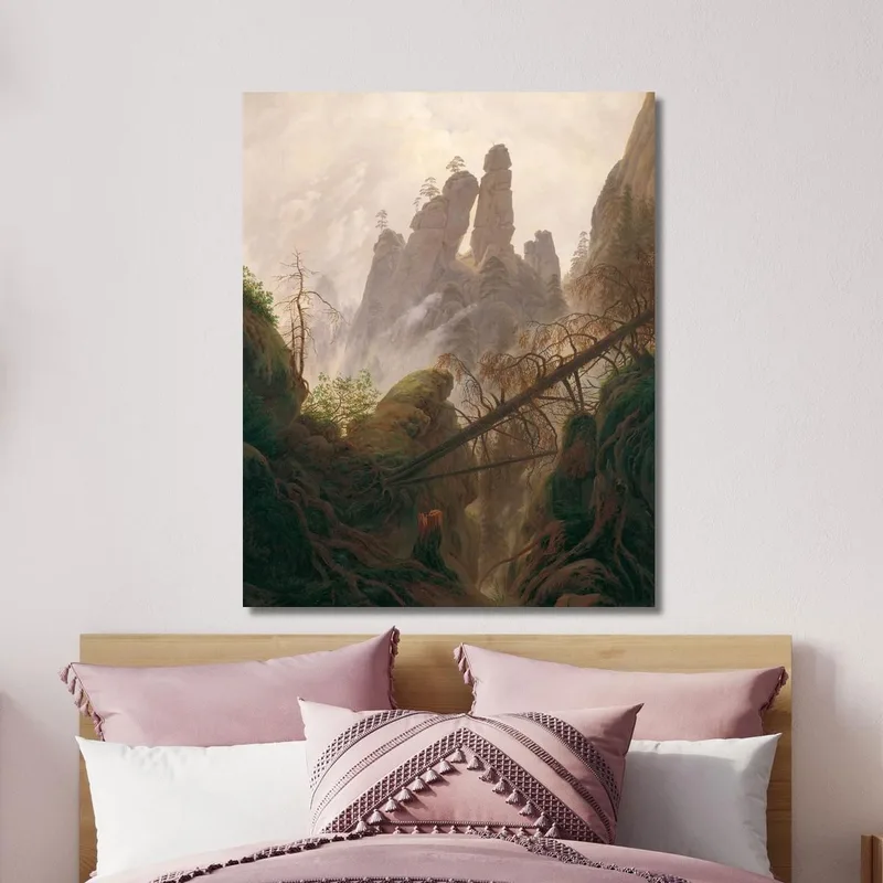 Paesaggio Roccioso Nelle Montagne Di Arenaria Dell'Elba Caspar David Friedrich