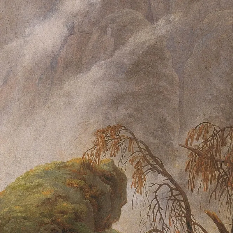 Paesaggio Roccioso Nelle Montagne Di Arenaria Dell'Elba Caspar David Friedrich