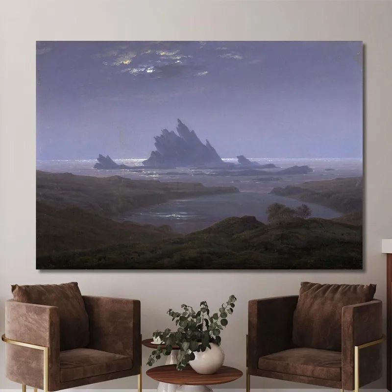 Arrecife Rocoso En La Orilla Del Mar Caspar David Friedrich