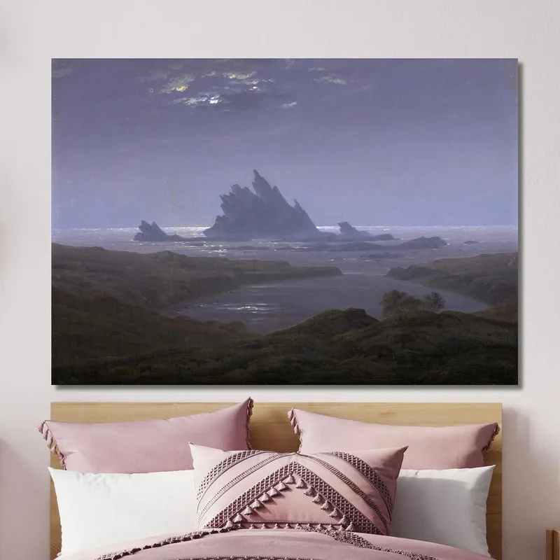 Arrecife Rocoso En La Orilla Del Mar Caspar David Friedrich