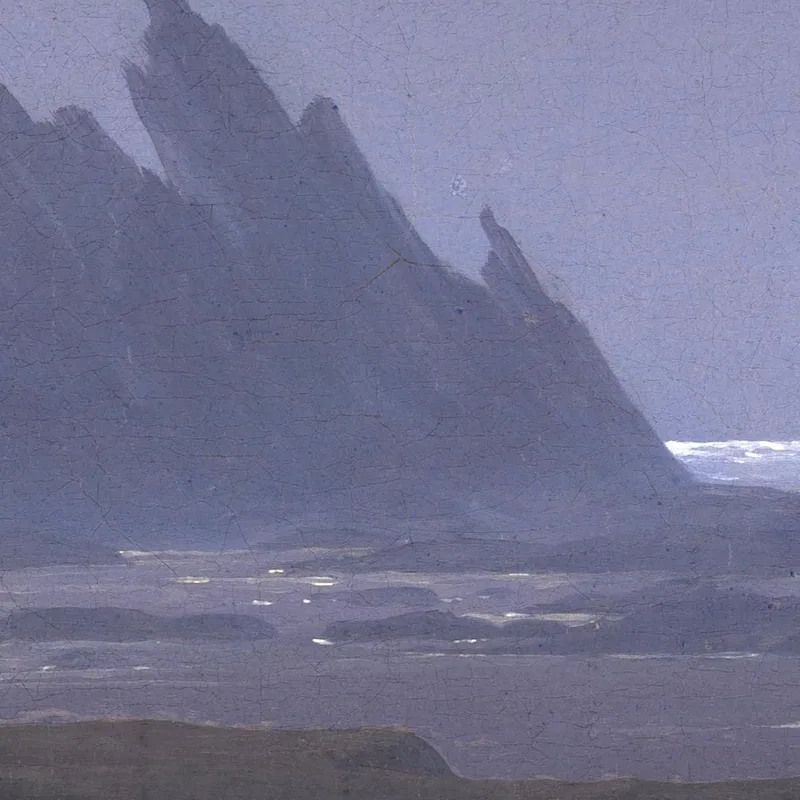 Arrecife Rocoso En La Orilla Del Mar Caspar David Friedrich