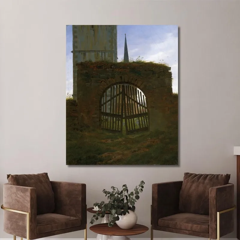 La Porte Du Cimetière Caspar David Friedrich