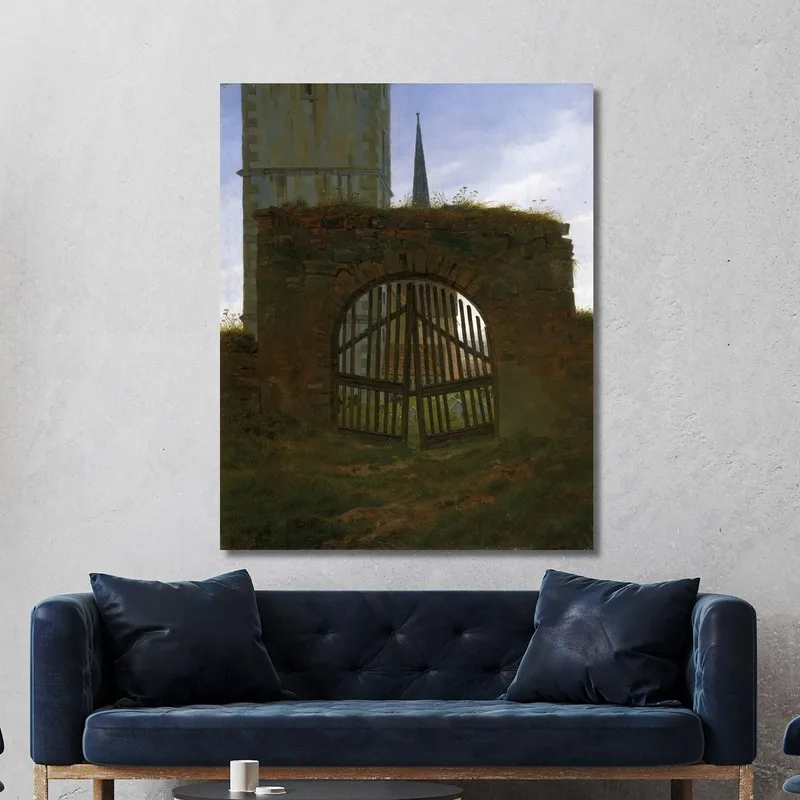 La Porte Du Cimetière Caspar David Friedrich