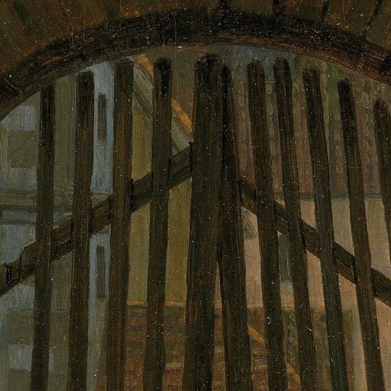 La Porte Du Cimetière Caspar David Friedrich