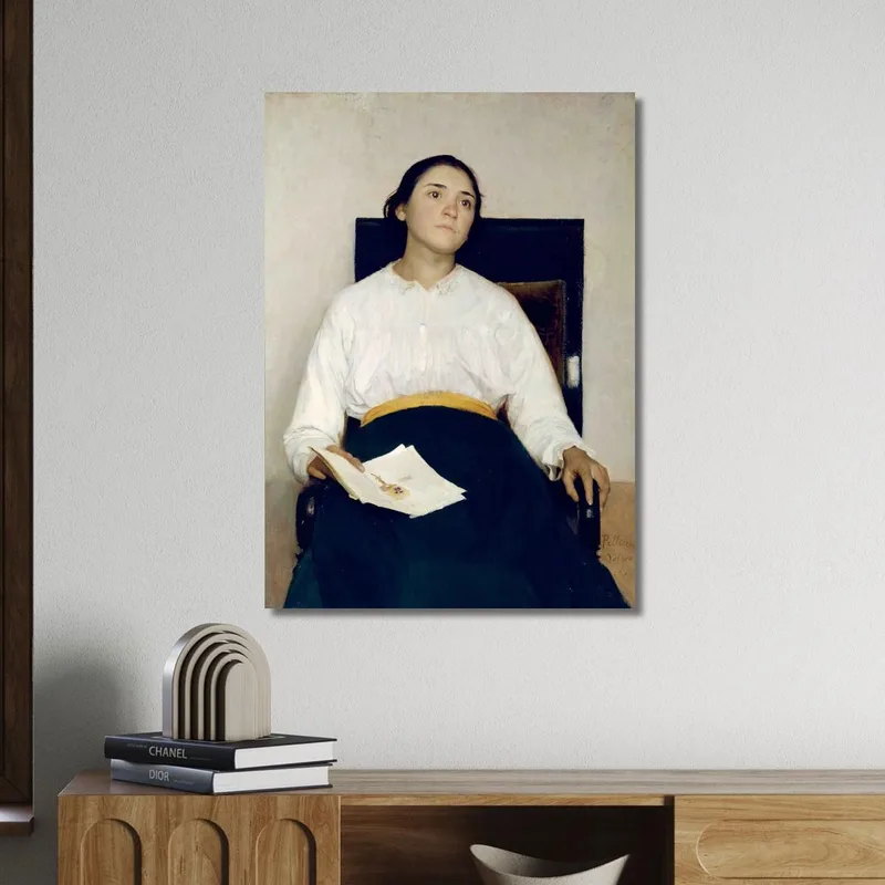 El Retrato De Santina Negri G. Pellizza da Volpedo