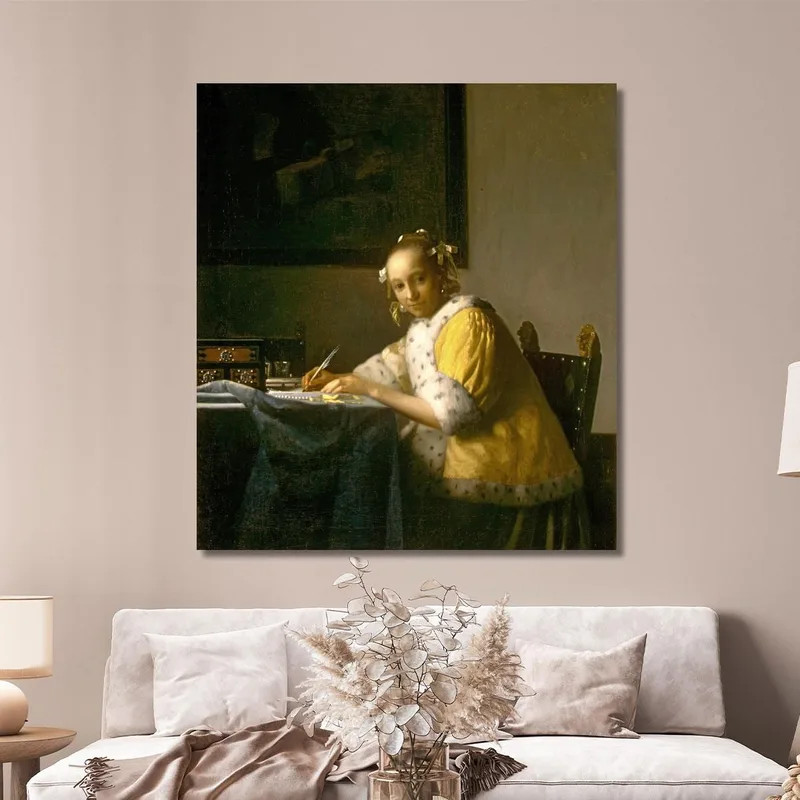 A Lady Writing Jan Vermeer