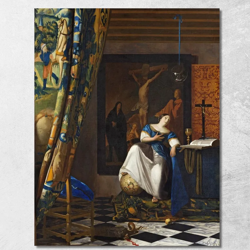Allegorie Des Katholischen Glaubens Jan Vermeer drucken auf leinwand