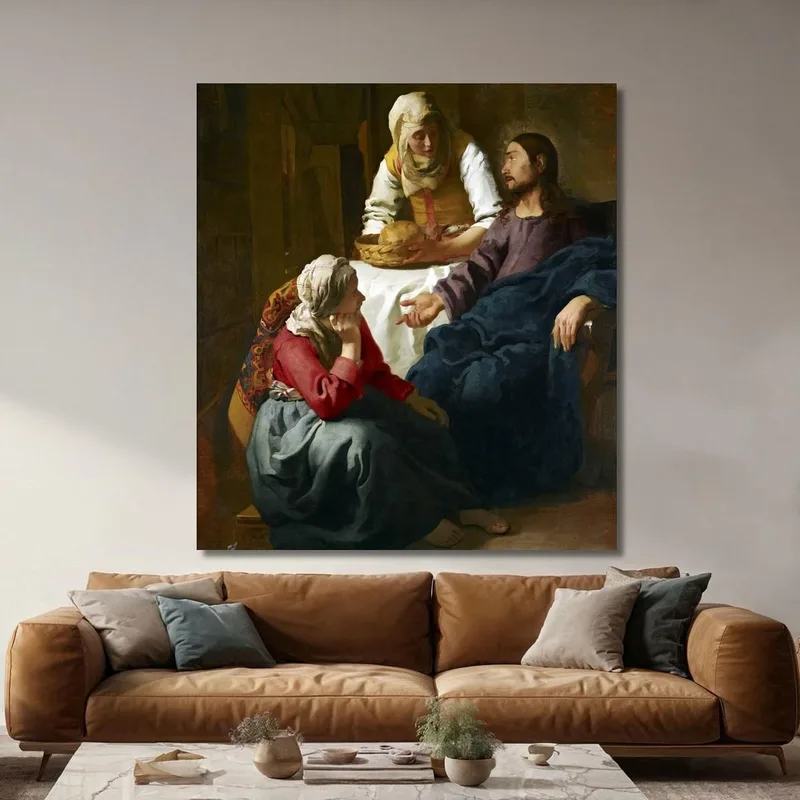 Christus Im Haus Von Martha Und Maria Jan Vermeer
