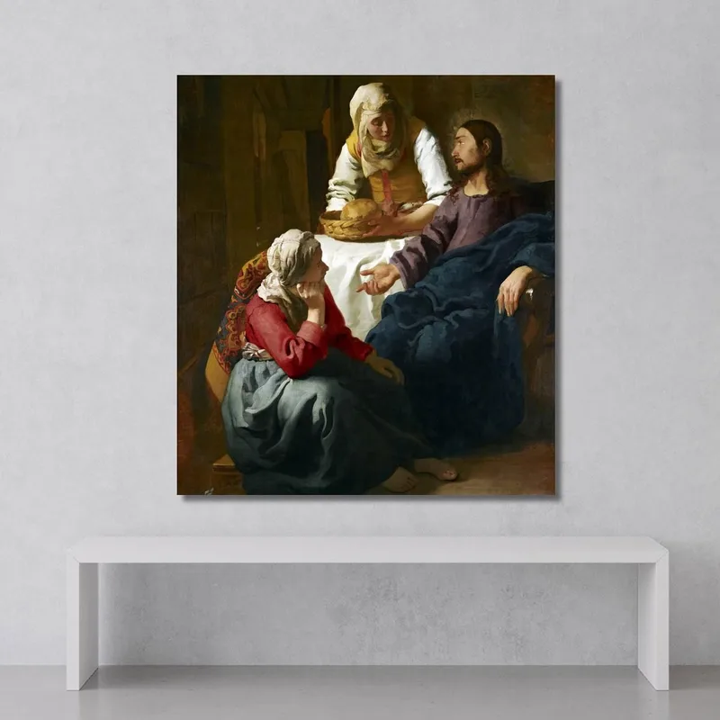 Christus Im Haus Von Martha Und Maria Jan Vermeer