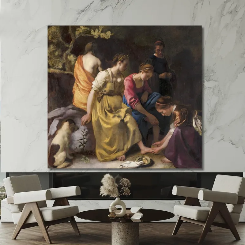 Diana Und Ihre Nymphen Jan Vermeer