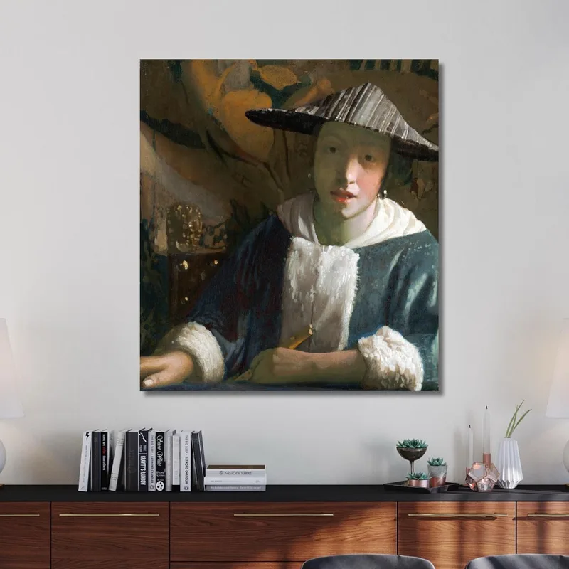 Mädchen Mit Flöte Jan Vermeer