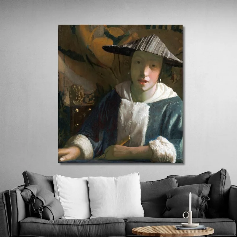 Mädchen Mit Flöte Jan Vermeer
