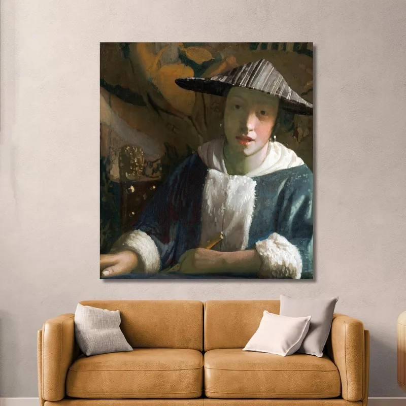 Mädchen Mit Flöte Jan Vermeer