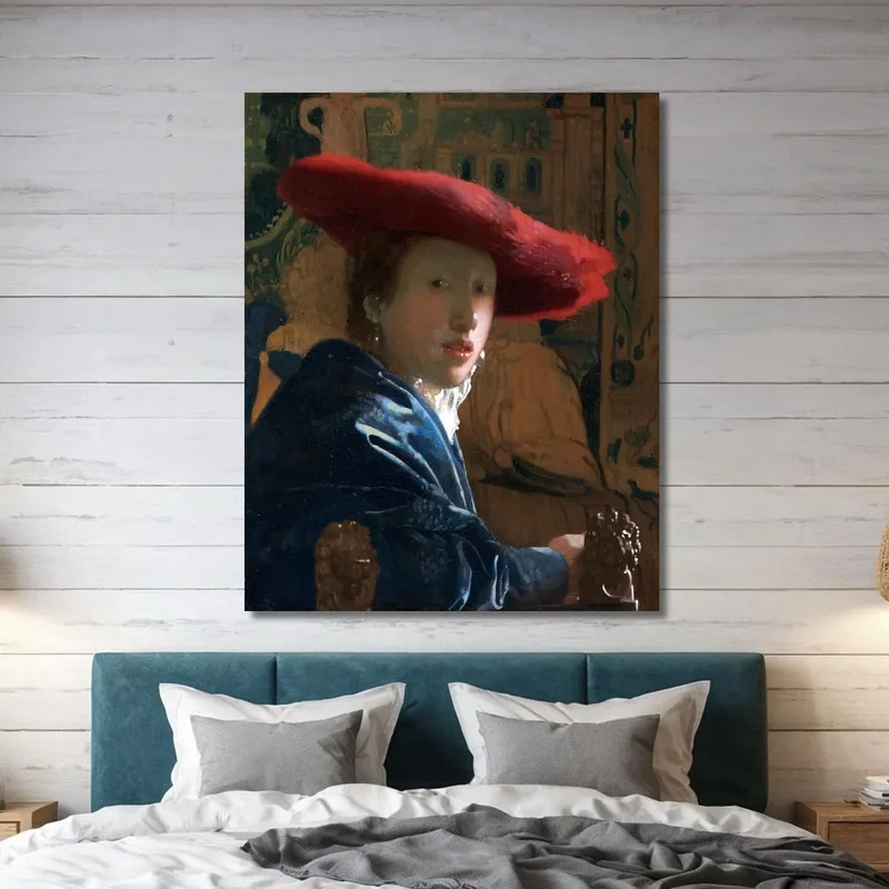Mädchen Mit Dem Roten Hut Jan Vermeer