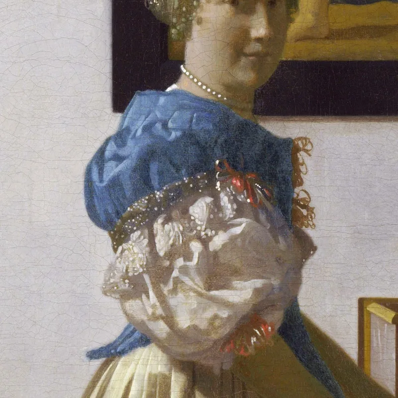 Dama De Pie En Un Virginal Jan Vermeer