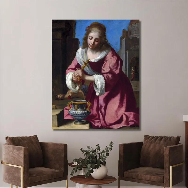 Saint Praxedis Jan Vermeer