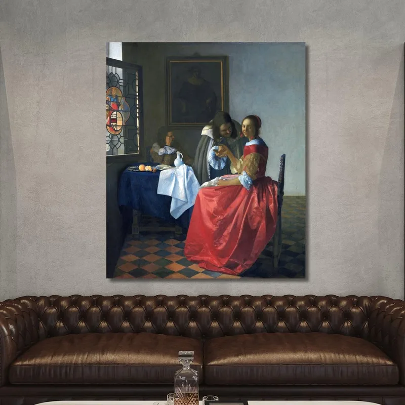 Das Mädchen Mit Dem Weinglas Jan Vermeer