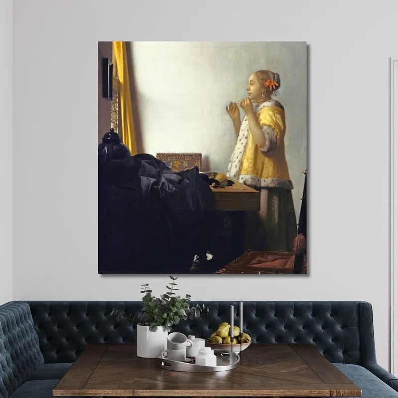 Junge Frau Mit Perlenkette Jan Vermeer