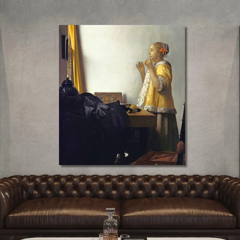 Junge Frau Mit Perlenkette Jan Vermeer