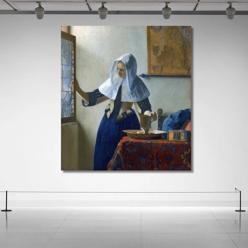Junge Frau Mit Einem Wasserkrug Jan Vermeer