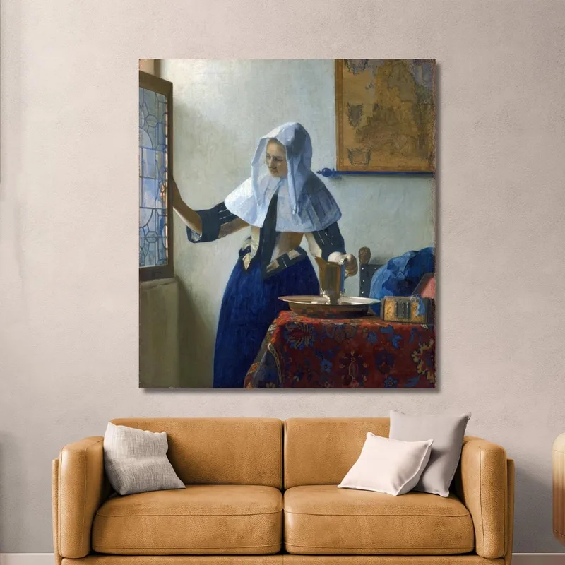 Junge Frau Mit Einem Wasserkrug Jan Vermeer