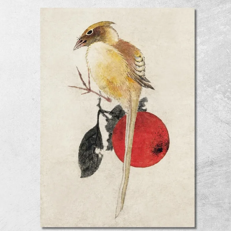Pájaro Del Álbum De Bocetos katsushika hokusai cuadro en lienzo