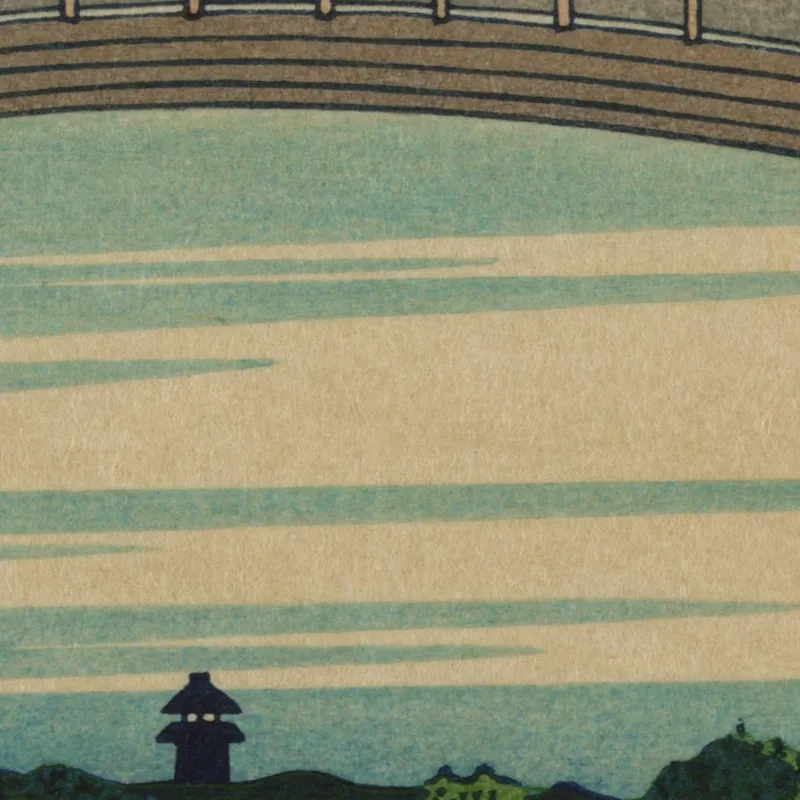 Fukagawa Mannenbashi Sita katsushika hokusai