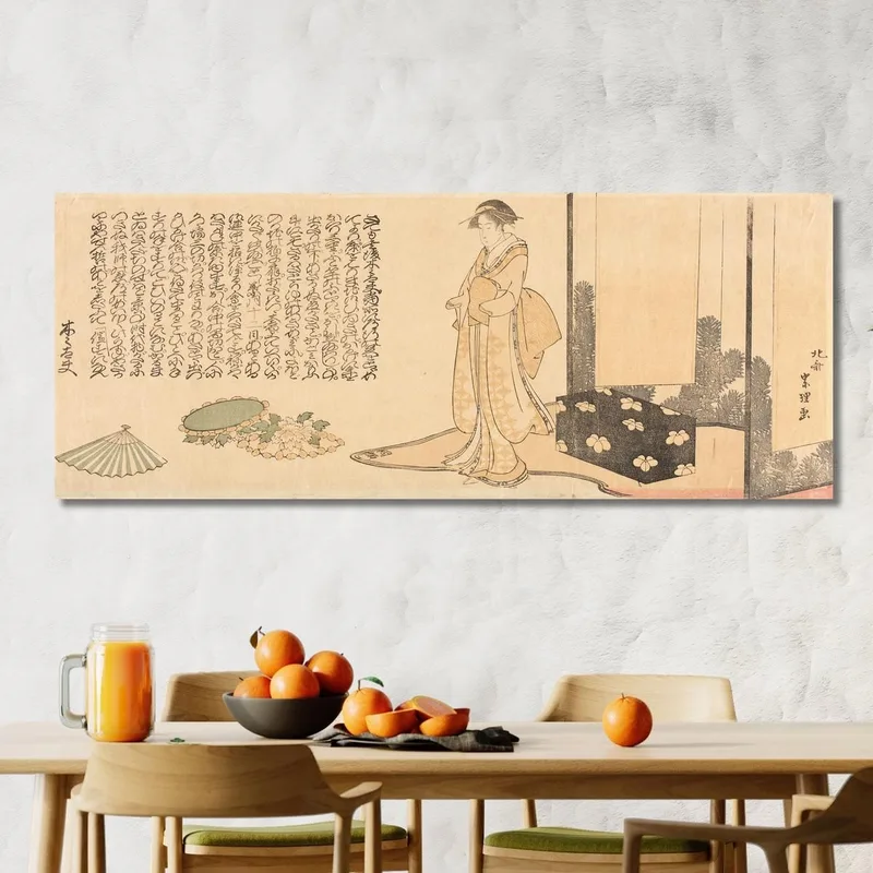 Geisha Bereitet Sich Auf Den Auftritt Vor katsushika hokusai