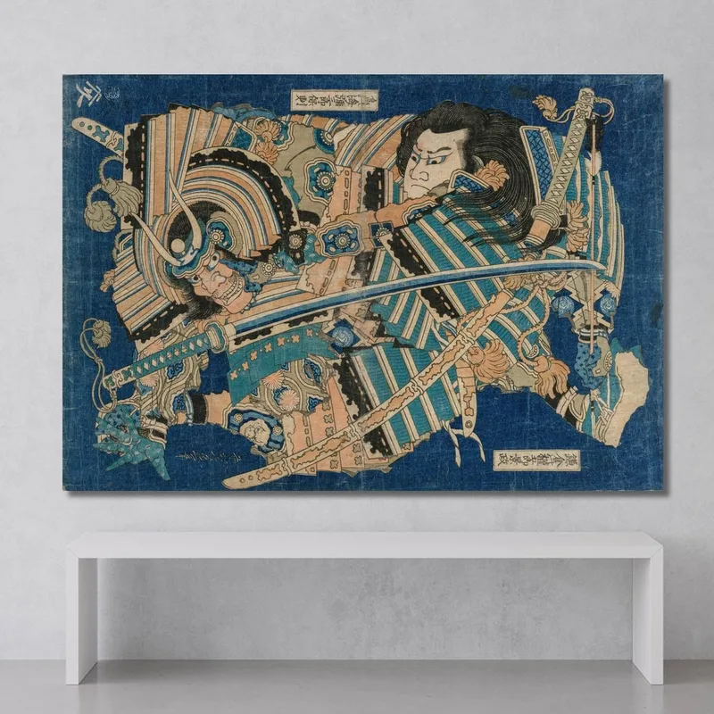 Kamakura No Gengoro Ergreift Torinoumi Tasaburo katsushika hokusai