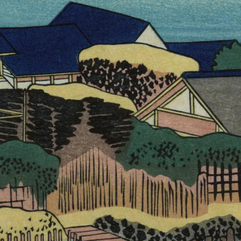 Holzlagerplatz katsushika hokusai