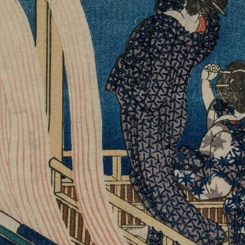 Poem By Fujiwara No Yoshitaka katsushika hokusai