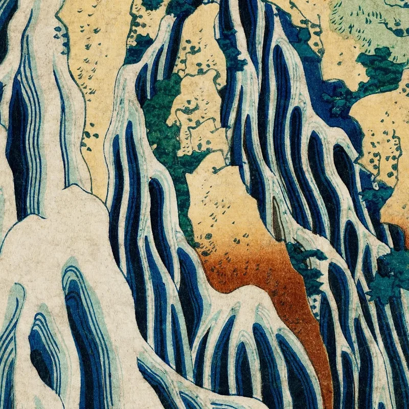 Shimotsuke Kurokami - Yamato Kurifuri No Taki katsushika hokusai