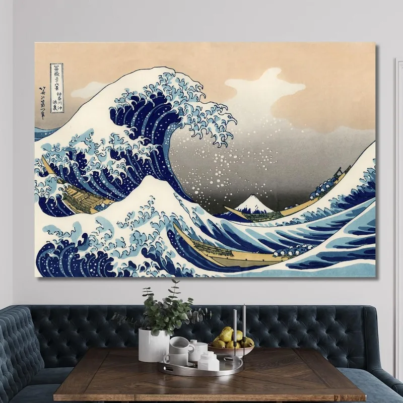 The Great Wave Of Kanagawa Remastered katsushika hokusai