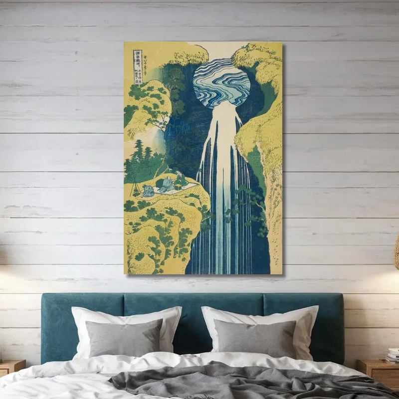 La Cascade D'Amida Derrière La Route De Kiso katsushika hokusai