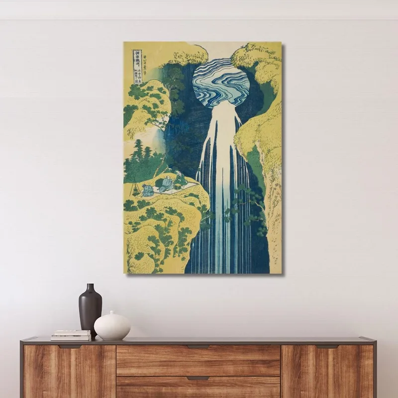 La Cascade D'Amida Derrière La Route De Kiso katsushika hokusai
