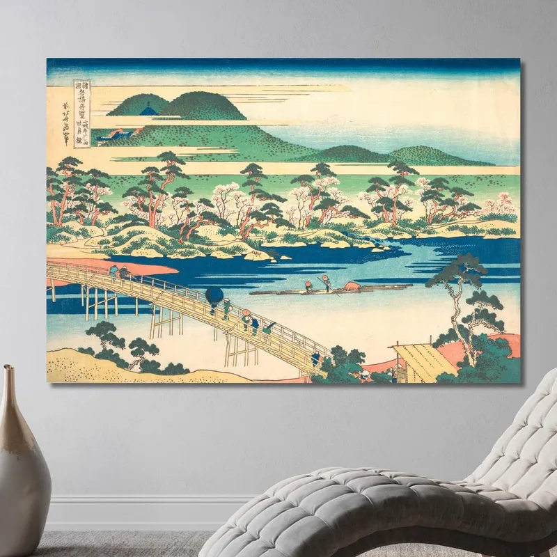 Ponte Togetsu Ad Arashiyama A Yamashiro katsushika hokusai