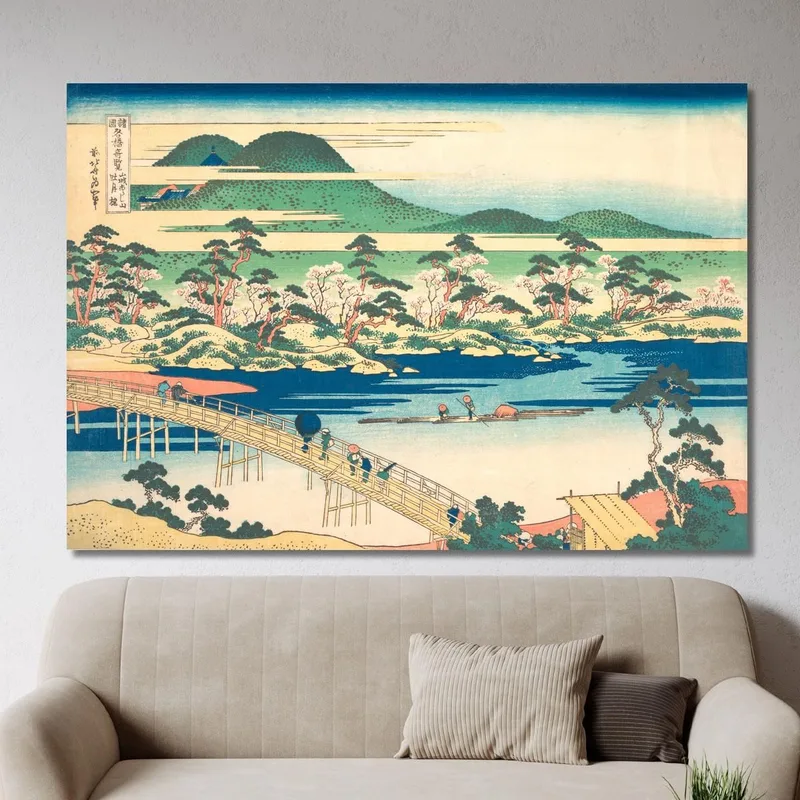 Ponte Togetsu Ad Arashiyama A Yamashiro katsushika hokusai