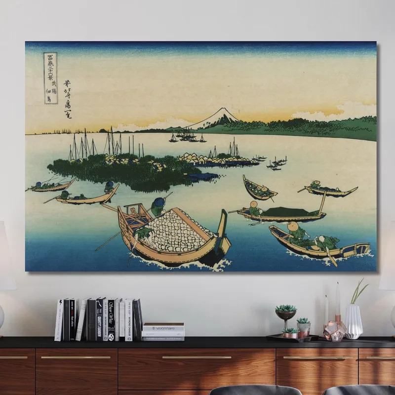 Tsukudajima In Musashi Province katsushika hokusai