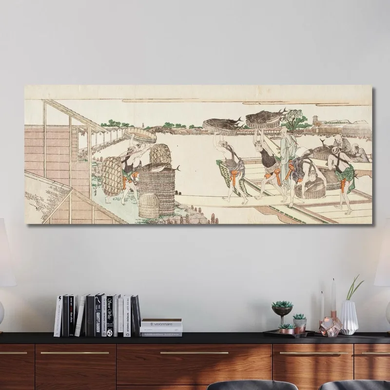 Bonito Für Den Markt Entladen katsushika hokusai