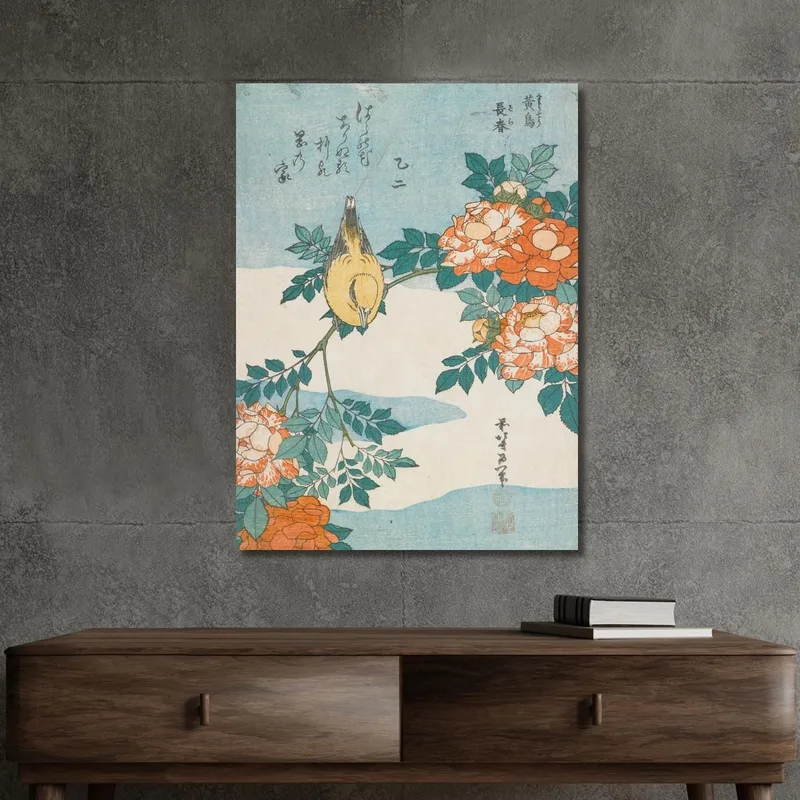 Parula E Rose katsushika hokusai