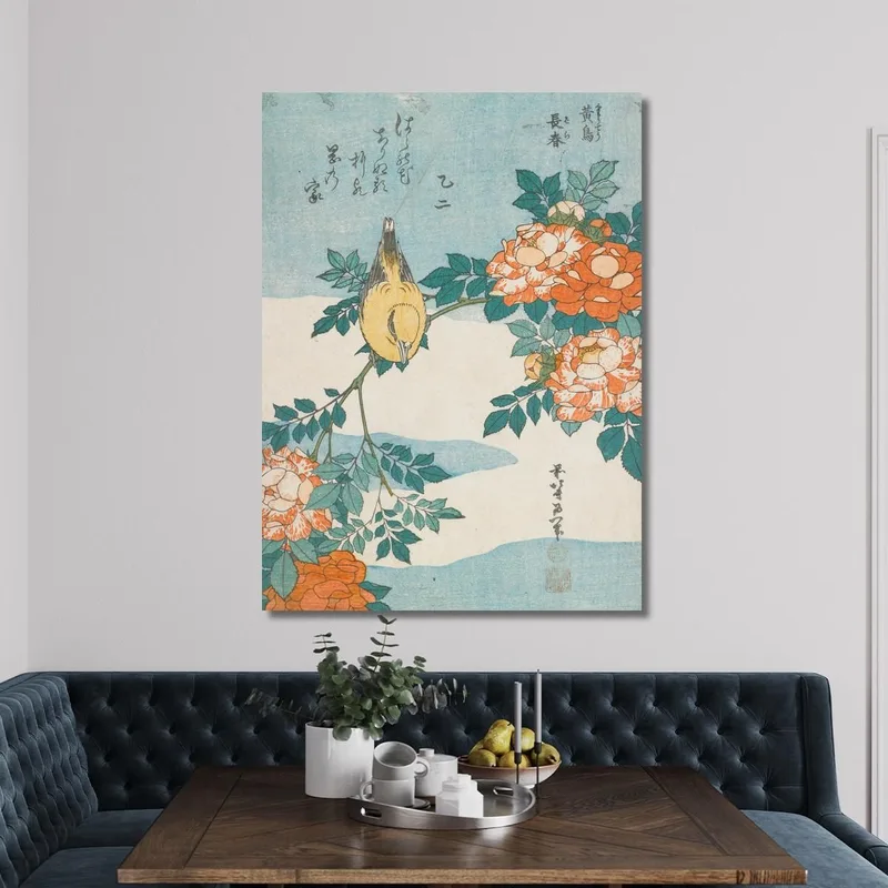 Parula E Rose katsushika hokusai