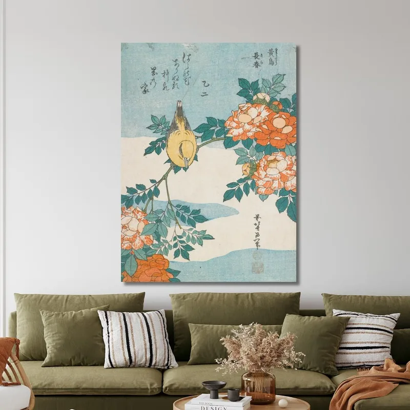 Parula E Rose katsushika hokusai