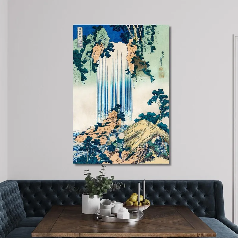 Cascada De Yoro En La Provincia De Mino katsushika hokusai