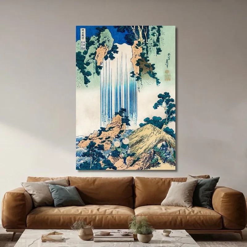 Cascada De Yoro En La Provincia De Mino katsushika hokusai