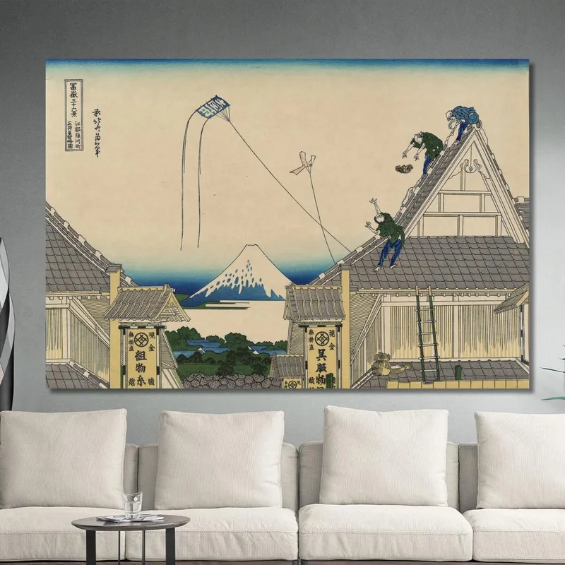 Koto Suruga-Cho Mitsu Miseryakuzu katsushika hokusai