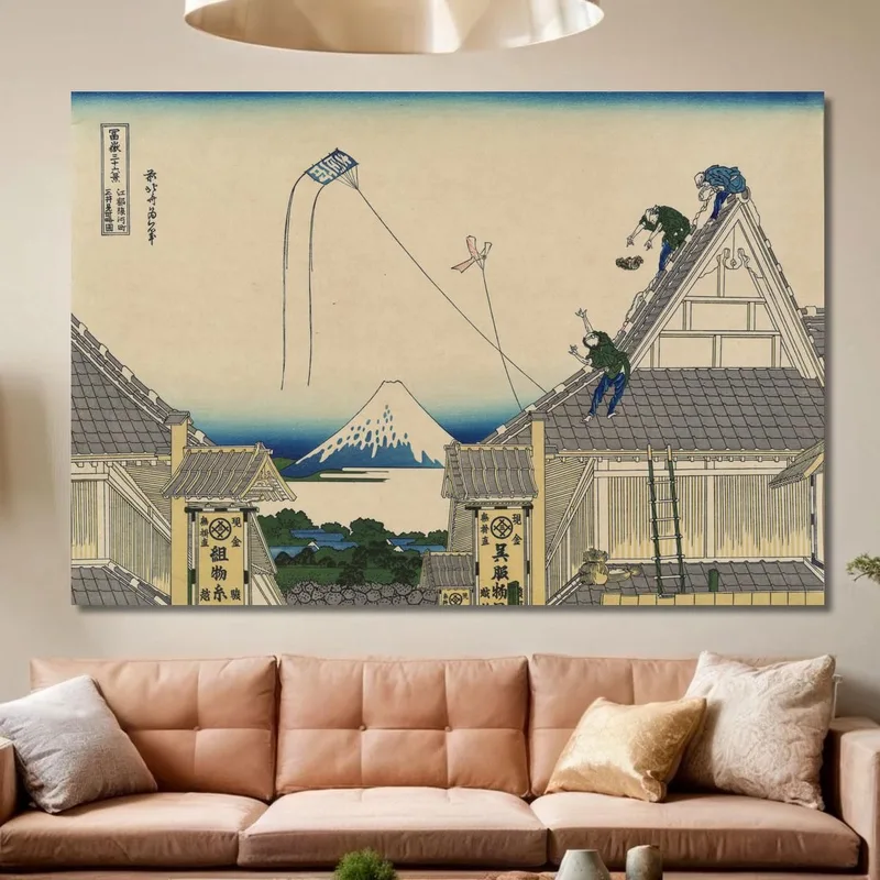 Koto Suruga-Cho Mitsu Miseryakuzu katsushika hokusai