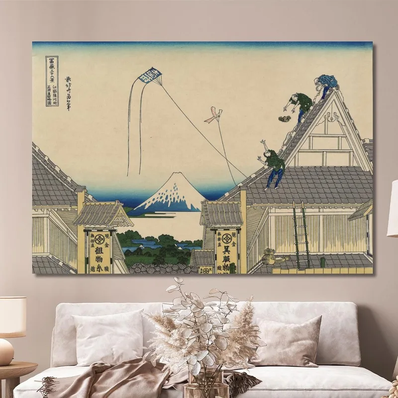 Koto Suruga-Cho Mitsu Miseryakuzu katsushika hokusai