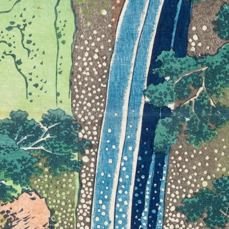 Cascadas Roben En El Monte Oyama Provincia De Sagami katsushika hokusai