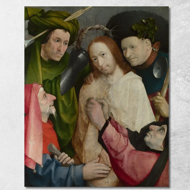 Cristo Coronado De Espinas Bosch Hieronymus cuadro en lienzo