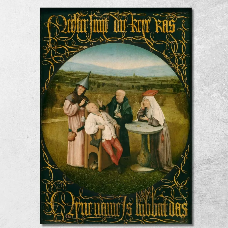 Cortando La Piedra Bosch Hieronymus cuadro en lienzo